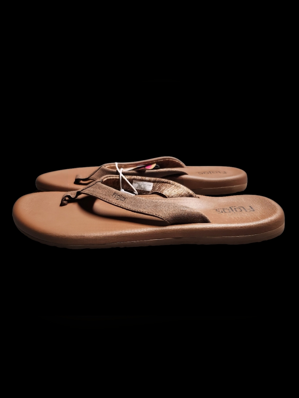 Flojos Women's Claire Flip Flop Sandals in Brown. Various Sizes. NWT - Picture 4 of 10